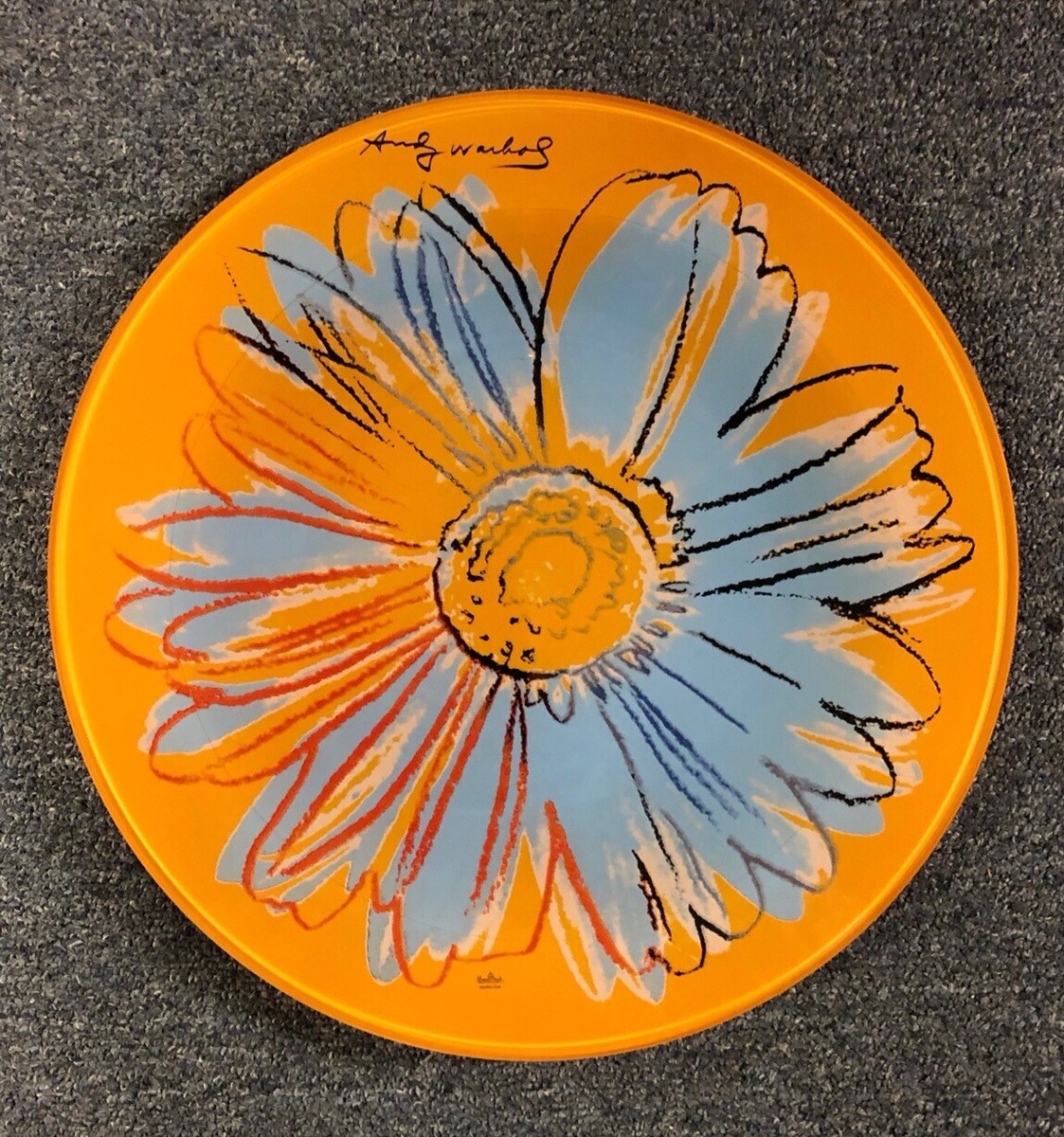 Vintage Rosenthal Studio Line Andy Warhol 13” Floral Glass Plate