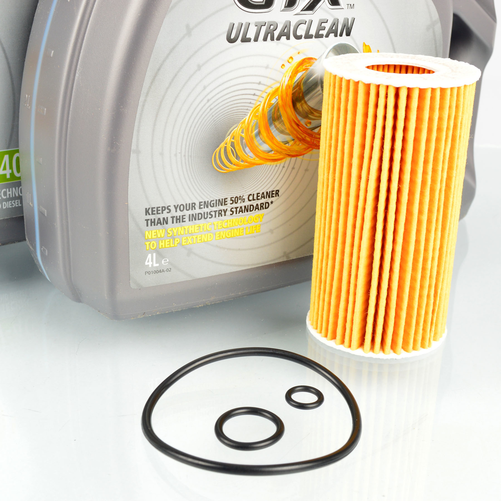 BOSCH 1457437001 Ölfilter 8L CASTROL GTX 10W40 UltraClean für 
