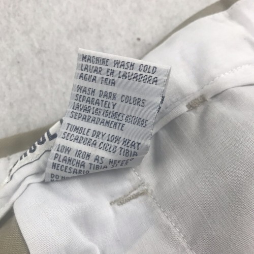 Authentic School Uniform Shorts Boys 18 Beige Elastic Waist Pleated Front NWT - Picture 4 of 9