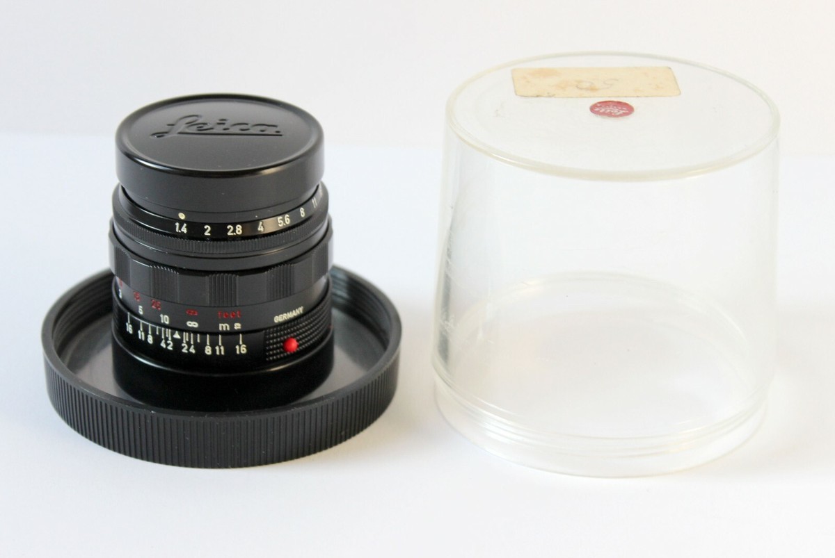 Leica Leitz 50mm f/1.4 Summilux-M Black Paint (Red Scale Leica Leitz 50mm f/1.4 Summilux-M Black Paint (Red Scale