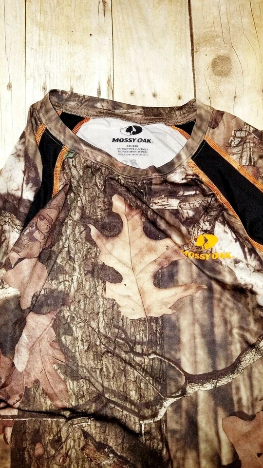 Camisa MOSSY ROBLE Niños Caza Camping MARRÓN Bosque CAMO Ligera Elastizada 2x Foto 3 de 4