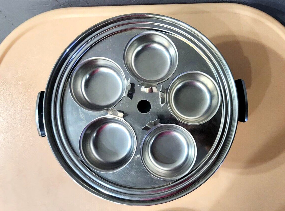 Vollrath Electric Skillet Frying Pan With 5 Cup Poacher Egg 1200w  120v Works