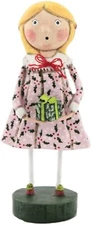 LORI MITCHELL ~ Christmas Evie ~ Holiday Folk Art Figurine ~ Free Shipping
