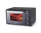 52 Liter Mini Backofen | Pizzaofen | Umluft Ofen | Mini Backofen | 2000W schwarz