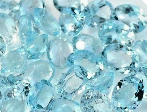 Natural Blue topaz sky faceted oval shape gemstone 4 mm x 6mm - 12 mm x 16mm - Image 2 of 2