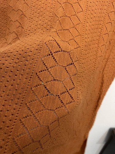 Lucky Brand S Rust Semi Sheer Thin Stretchy Knit Top Short Sleeve - Picture 2 of 4