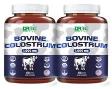 BOVINE COLOSTRUM - Immunity Booster - Digestive Wellness - 240 Caps IN 2 Bottles