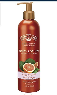 Natures Gates Antioxidant Defense Lotion, Grapefruit & Wild ginger pump bottle 