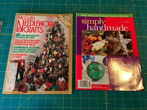 2 Christmas Magazines: Simply Handmade 2001-McCalls Needlework 2002 SC illus - Bild 1 von 10