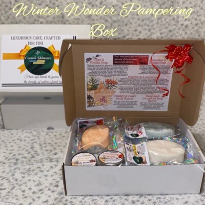 Weihnachtsdüfte inspirierte Geschenkbox | natürliche, biologische & vegane freundliche Hautpflege 