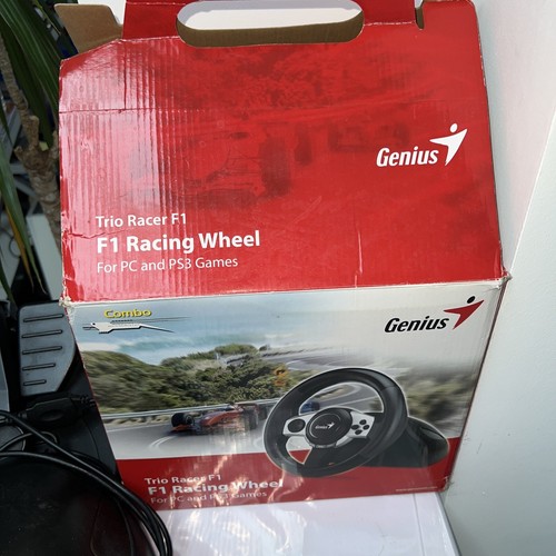 Volante Ps3 Pc Game Wheel Genius Trio Racer F1 - Picture 4 of 9