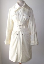 Caprice De Femme Ivory Corset Belt Rain Coat S