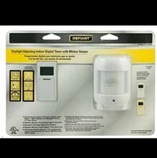 ⚡️Defiant Daylight Adjusting Indoor Digital Timer Motion Sensor