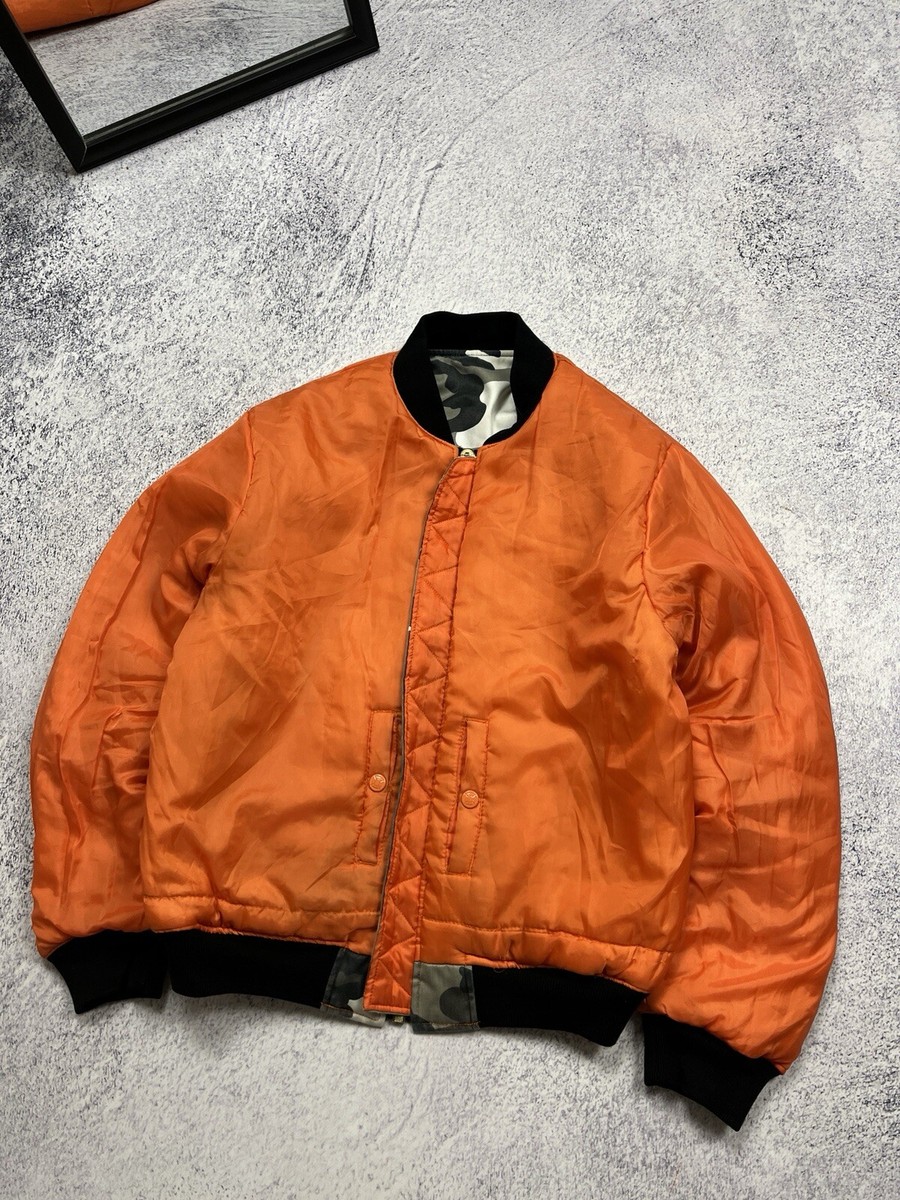 Fostex Garments MA-1 Reversible Bomber Jacket Arctic Camo Orange