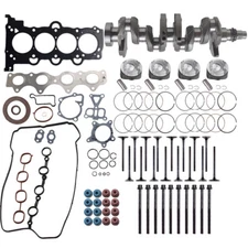 Fit 12-19 Hyundai Kia 1.6L Engine Rebuild Overhaul Kit w/Crankshaft/Piston/Rods