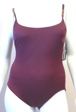 Roxanne Signature Vintage Swimsuit One Piece Maroon Size 16 38 C New With Tags