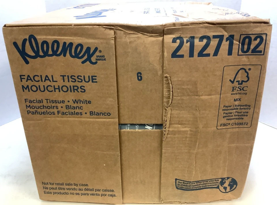 Kleenex 21271 Facial Tissue, 36 Boxes of 90, 3240 Total Tissues, Disheveled Case - Image 2 of 4