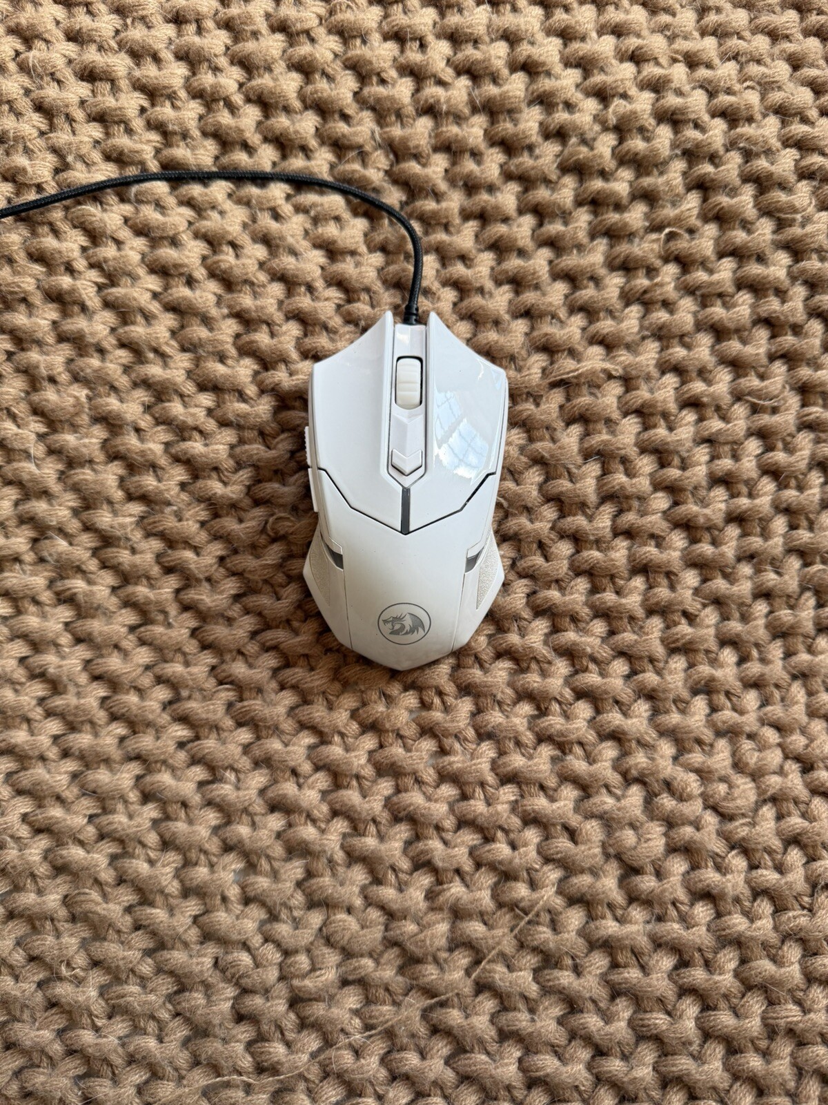 Redragon Sleek White Gaming Mouse for Precision Performance