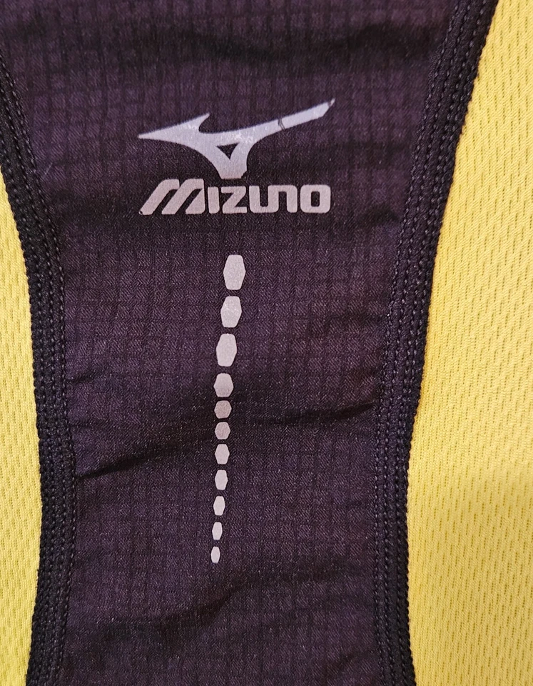 Pullover de rendimiento térmico de peso medio Mizuno para hombre talla mediana negro/verde Foto 4 de 4