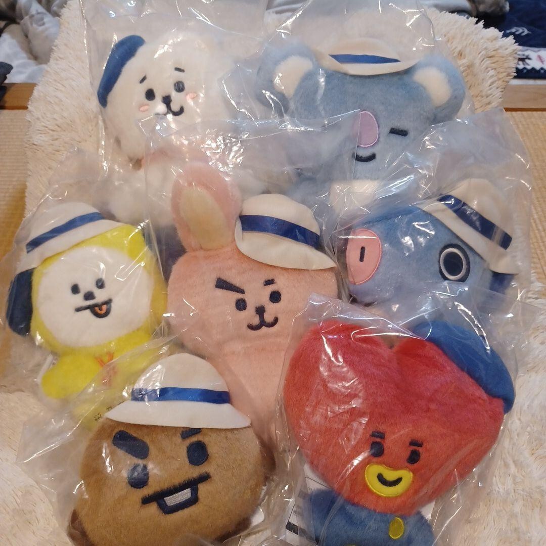 RARE BTS BT21 HAPPY CAMP‼ Ichiban Kuji 2020 Plush doll Set of 7