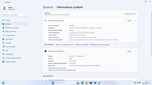 ORDINATEUR - PC PORTABLE SAMSUNG RV720 WINDOWS 11 - 16 Go RAM - i3 - 2,20 GHz - Photo 9/11