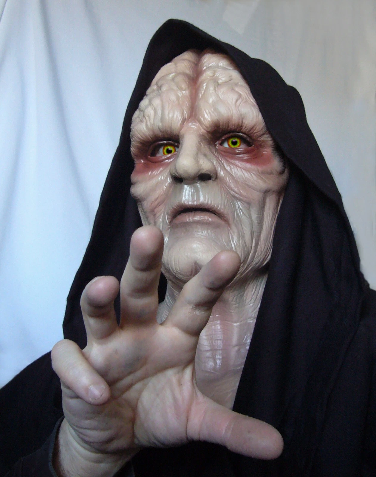 Darth Sidious Latex Mask, Emperor Palpatine mask, Wars Cosplay, Dark Side