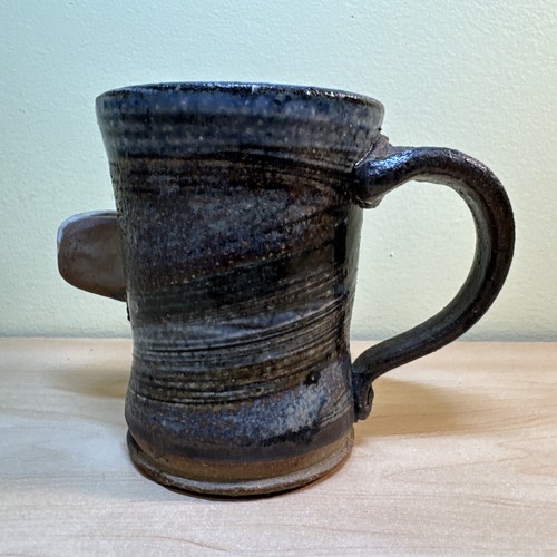 Vintage 3D Ugly Face Stoneware Pottery Mug “You’re A Fart” - Picture 3 of 7