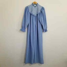 Vintage NWOT Gilligan O'Malley Blue Sleep Dress Size Small