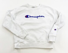 Champion Reverse Weave Sweatshirt Women  s Small White Crewneck Spell Out