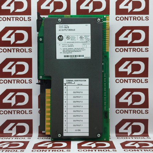 1771-OA | Allen Bradley | PLC-5, Digital Output Module, 8 Point, Opened, Ser B - Picture 2 of 2