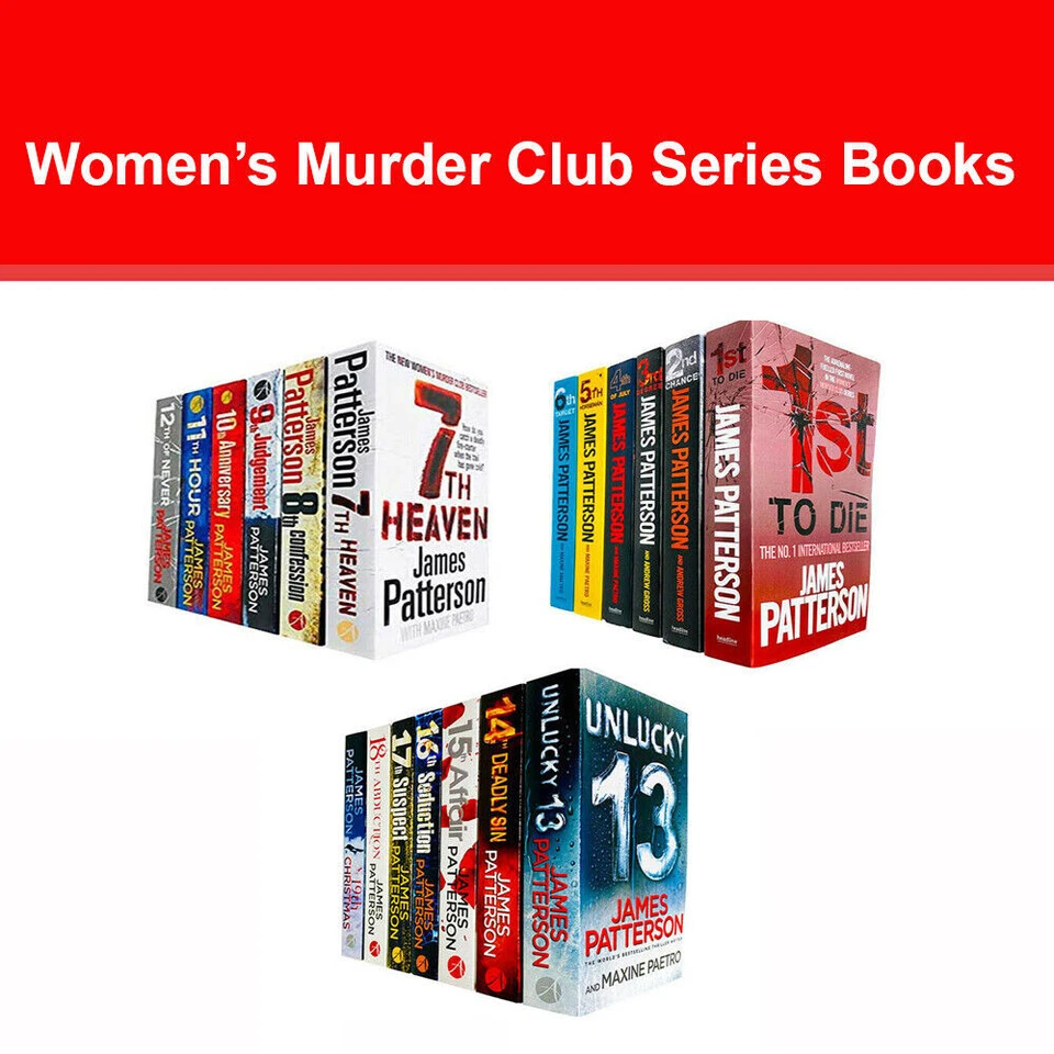 Women’s Murder Club Series by James Patterson books Fiction Pack | Variations