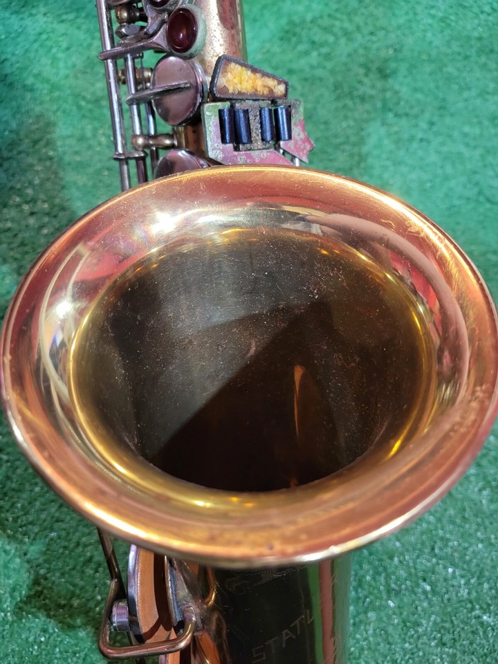Statler Alto Saxophone Brass Sax 1950s W Original Case VINTAGE eBay