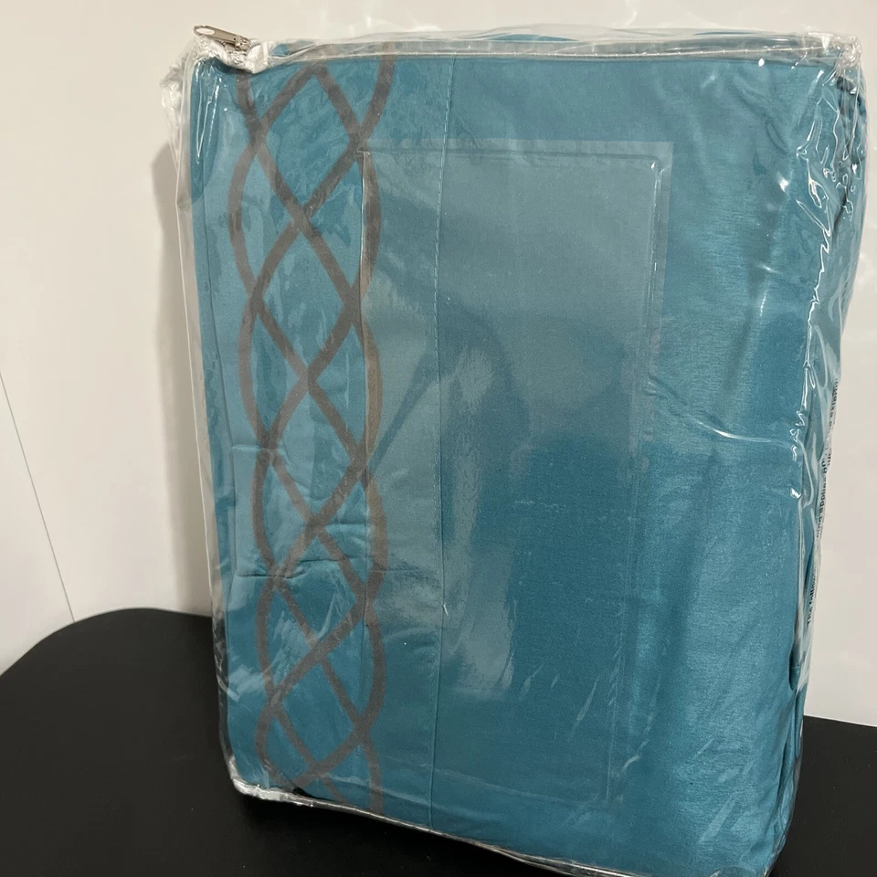 Juego de sábanas flocadas Manhattan Altura 4 piezas King Flat y sábanas ajustables, 2 almohadas Foto 4 de 4