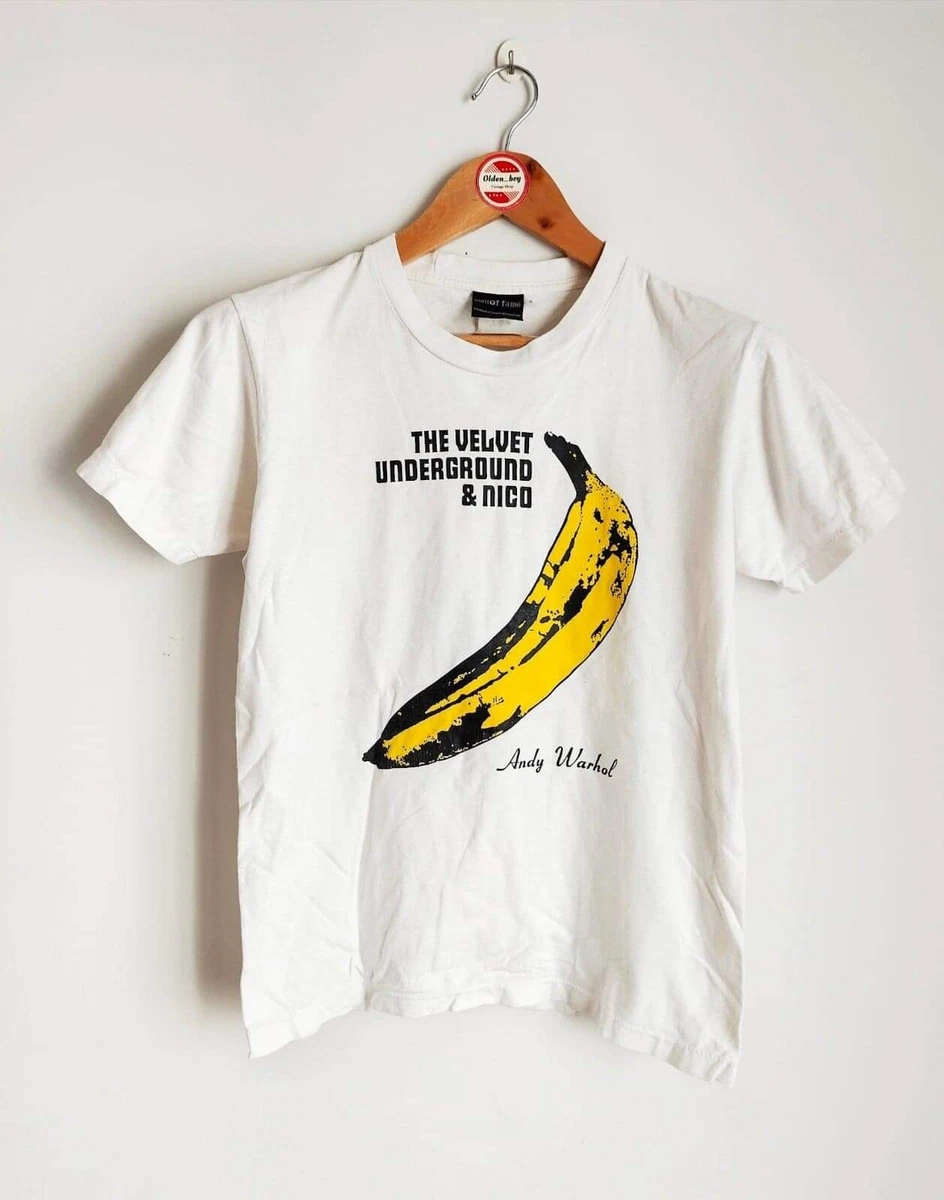 Rare Vintage The Velvet Underground & Nico Andy Warhol 90's T-Shirt Music Artist