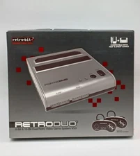 Retro-Bit RETRODUO Twin Video Game System Silver Pre-Owned