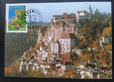 CARTE PREMIER JOUR 2002 TIMBRE N° 3492 OBLITÉRÉ ROCAMADOUR