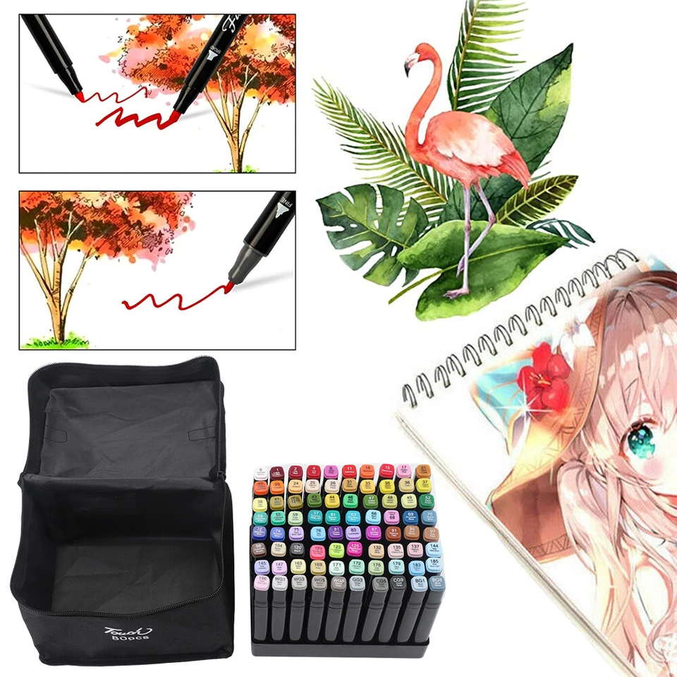 80 Farbe CopicMarker Lackmarker Stifte Architektur Twin Tip Graffiti Draw Pens - Bild 4 von 4