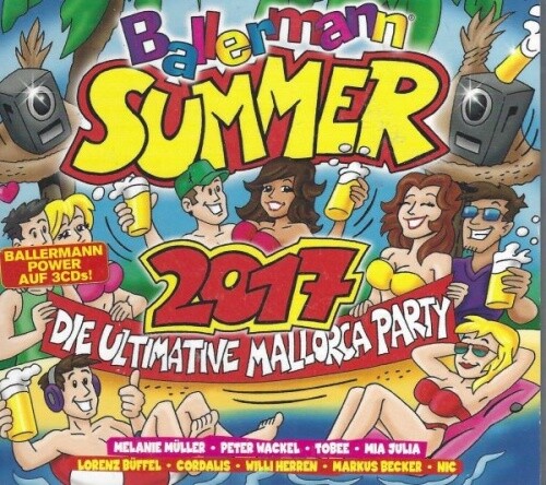 Ballermann Summer 2017 - Ultimative Mallorca Party - Various - Digipack - 3 Cd --image