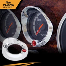 Fit for 2005 & Older Peterbilt Red Jewel 2 1/4" Visor UP Gauge Cover Red