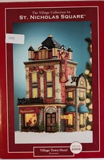 St Nicholas Square Illuminated Village Town Hotel Miniature 2005