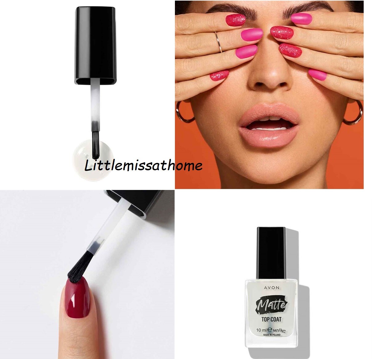 AVON NAIL CARE treatment hardener base top coat setting spray shield