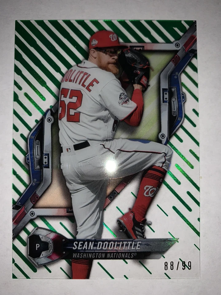 2018 Topps High Tek Sean Doolittle Green /99 #HT-SD Nationals - Image 2 of 3