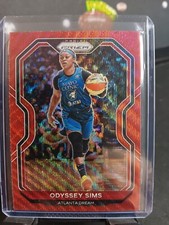 Odyssey Sims 2021-22 Panini Prizm WNBA Red Ruby Wave #80 Atlanta Dream