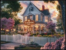 Garden Cottage 4 - DIY Chart Counted Cross Stitch Patterns Needlework DMC Color