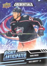 2022-23 UD Credentials David Jiricek #HA-15 Highly Anticipated RC