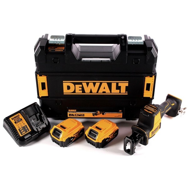 Dewalt Dcs 369 M2 Akku SäBelsäGe 18 V + 2X Akku 4,0 Ah + LadegeräT + Tstak-image