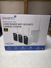 Swann MaxRanger Mini 4K Wireless Security System, 3-Pack