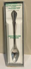 ONEIDA CHEATEAU BABY SPOON FEEDING DELUXE STAINLESS SANITARY HOLDER NIP