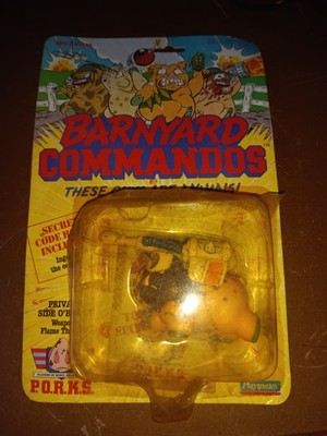 vintage 1989 playmates barnyard commandos private side o bacon