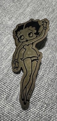 BETTY BOOP KFS-FS STERLING SILVER 925 MEXICO PIN BROOCH DANCING OLD VINTAGE ART